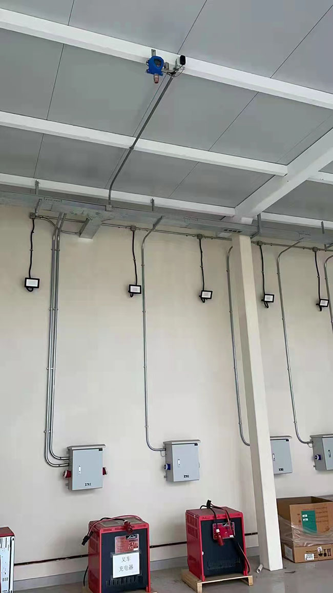 充電樁氫氣檢測(cè)儀安裝現(xiàn)場(chǎng)