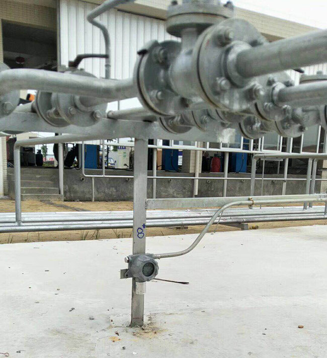 可燃氣體檢測儀安裝現場